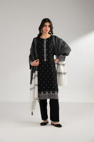 3 Piece Lawn Karandi Embroidered Suit (CS0352)