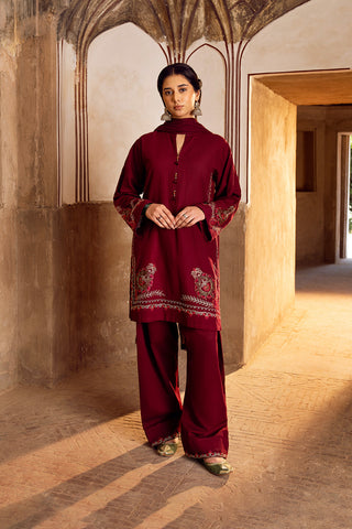 3 Piece Slub Khaddar Embroidered (CS0353)