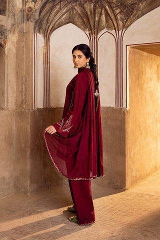 3 Piece Slub Khaddar Embroidered (CS0353)