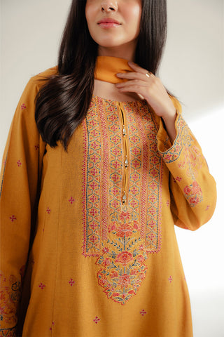 3 Piece Cotton Karandi Embroidered Suit (CS0355)