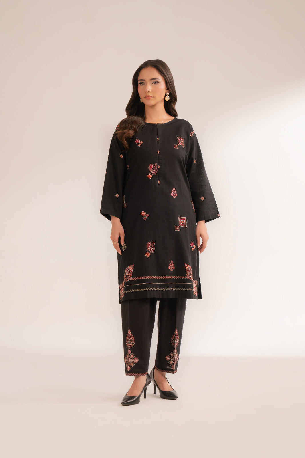 2 Piece Slub Khaddar Embroidered (CS0356)