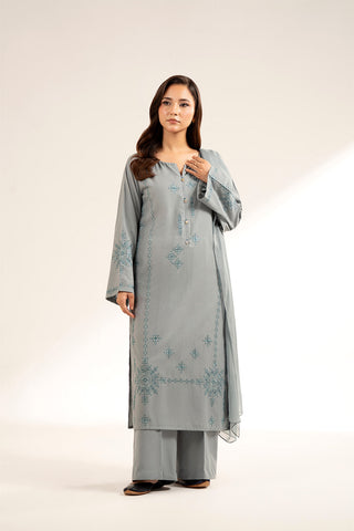 3 Piece Lawn Karandi Embroidered (CS0357)