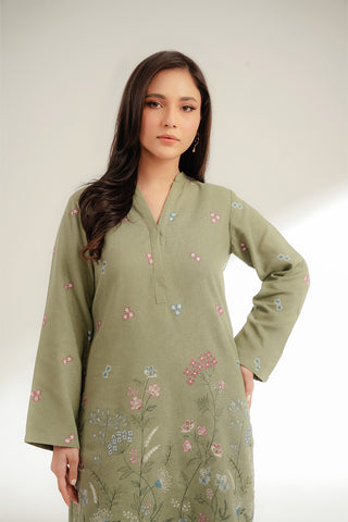 2 Piece Cotton Karandi Embroidered Suit (CS0358)