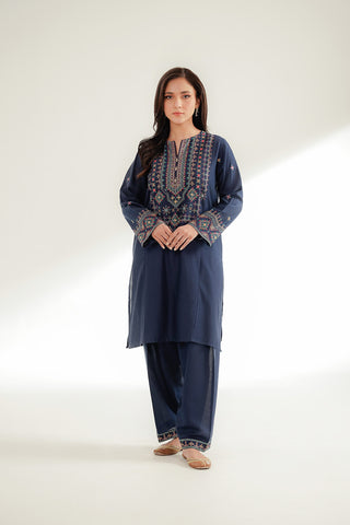 2 Piece Lawn Karandi Embroidered Suit (CS0359)