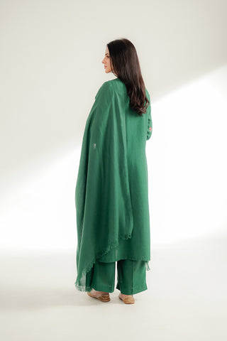 3 Piece Cotton Karandi Embroidered Suit (CS0361)