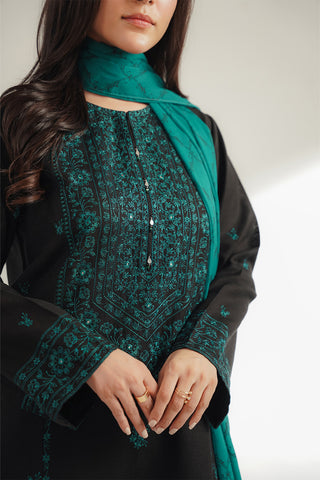 3 Piece Cotton Karandi Embroidered Suit (CS0367)