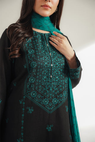3 Piece Cotton Karandi Embroidered Suit (CS0367)