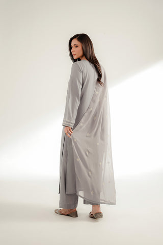 3 Piece Lawn Karandi Embroidered Suit (CS0370)