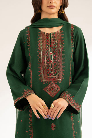 3 Piece Cotton Karandi Embroidered (CS0377)