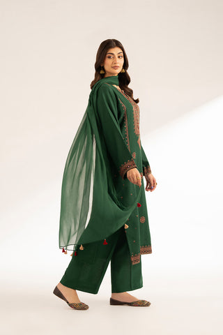 3 Piece Cotton Karandi Embroidered (CS0377)
