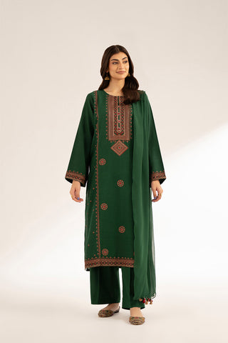 3 Piece Cotton Karandi Embroidered (CS0377)