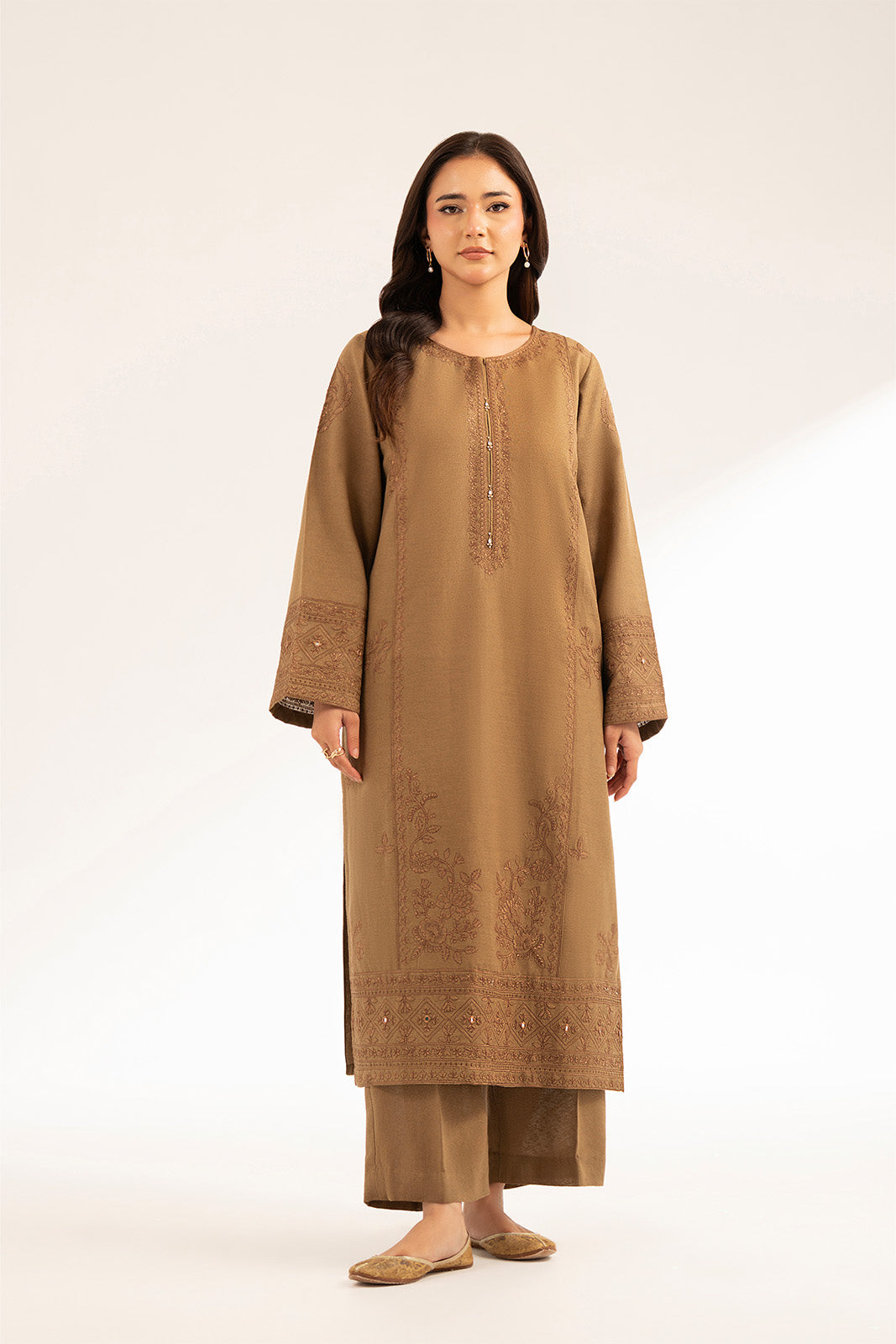 2 Piece Cotton Karandi Embroidered (CS0378)