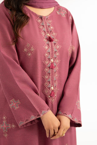 3 Piece Cotton Karandi Embroidered (CS0379)