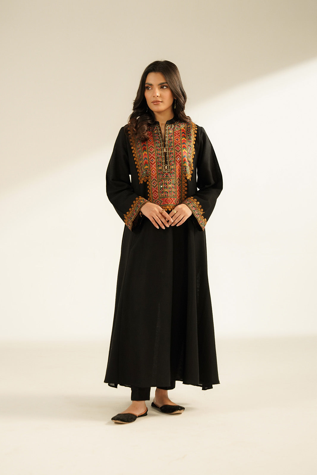 1 Piece Cotton Karandi Embroidered Shirts (CS0381)