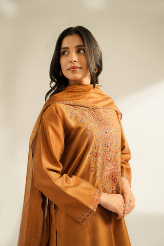 3 Piece Cotton Silk Embroidered (CS0382)