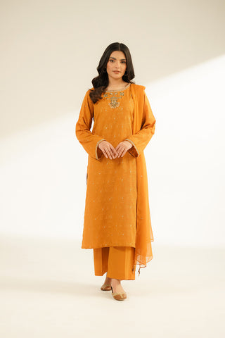 3 Piece Lawn Karandi Embroidered Suit (CS0390)