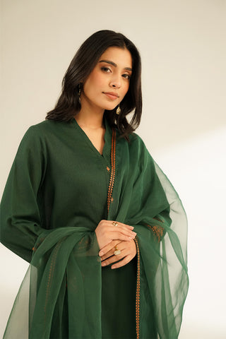 3 Piece Lawn Karandi Embroidered Suit (CS0394)