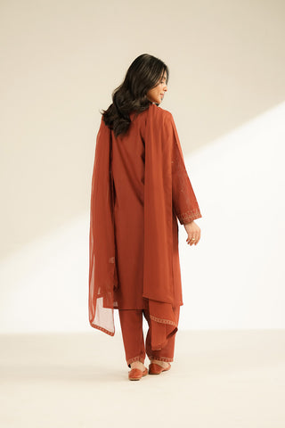 3 Piece Slub Khaddar Embroidered (CS0395)