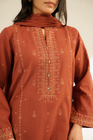 3 Piece Slub Khaddar Embroidered (CS0395)