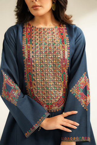 2 Piece Slub Khaddar Embroidered Suit (CS0397)