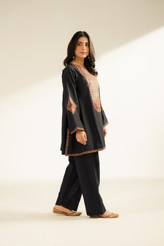 2 Piece Slub Khaddar Embroidered Suit (CS0398)