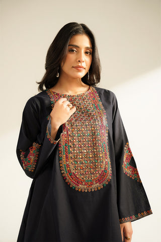 2 Piece Slub Khaddar Embroidered Suit (CS0398)