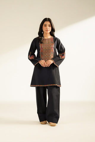 2 Piece Slub Khaddar Embroidered Suit (CS0398)