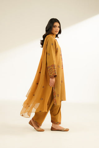 3 Piece Cotton Karandi Embroidered Suit (CS0401)