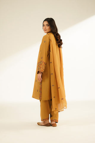 3 Piece Cotton Karandi Embroidered Suit (CS0401)