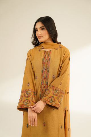 3 Piece Cotton Karandi Embroidered Suit (CS0401)