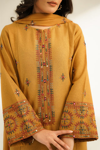 3 Piece Cotton Karandi Embroidered Suit (CS0401)