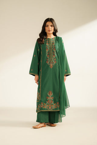 3 Piece Lawn Karandi Embroidered Suit (CS0403)
