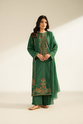 3 Piece Lawn Karandi Embroidered Suit (CS0403)