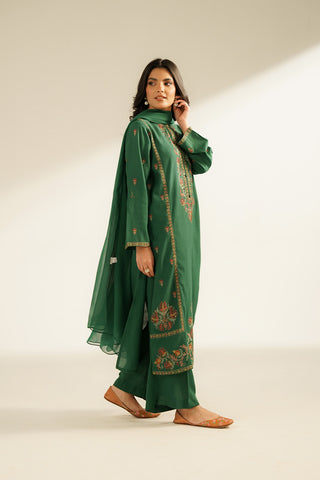 3 Piece Lawn Karandi Embroidered Suit (CS0403)