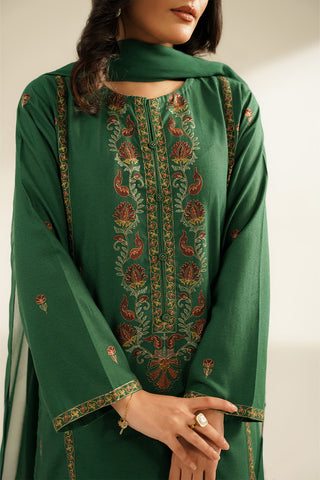 3 Piece Lawn Karandi Embroidered Suit (CS0403)