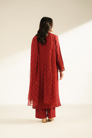 3 Piece Cotton Karandi Embroidered Suit (CS0407)