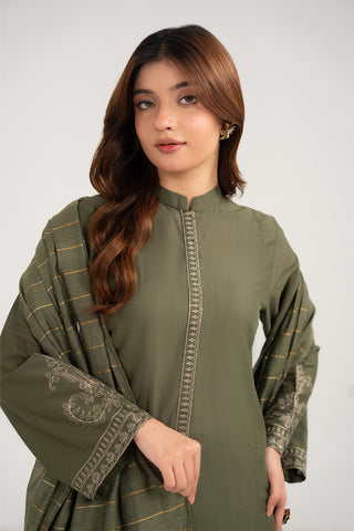 3 Piece Lawn Embroidered Suit (CS0409)