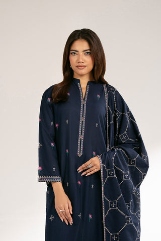 3 Piece Lawn Karandi Embroidered Suit (CS0410)