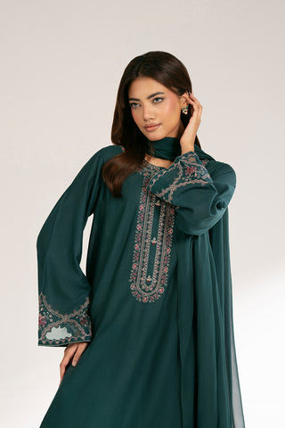 3 Piece Lawn Karandi Embroidered Suit (CS0411)