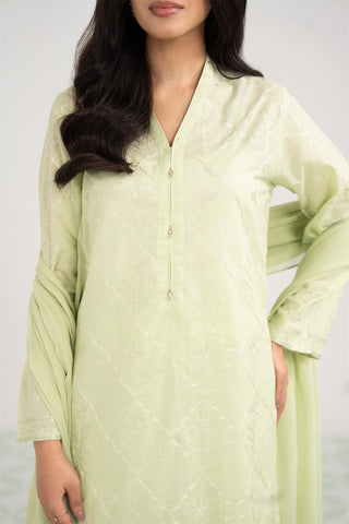 3 Piece Lawn Embroidered Suit (CS0413)