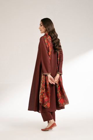 3 Piece Lawn Karandi Embroidered Suit (CS0418)