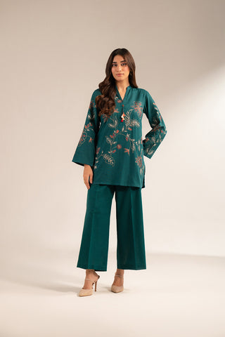 2 Piece Slub Khaddar Embroidered Suit (CS0420)