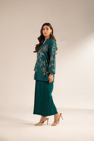 2 Piece Slub Khaddar Embroidered Suit (CS0420)