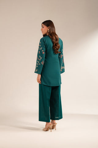2 Piece Slub Khaddar Embroidered Suit (CS0420)