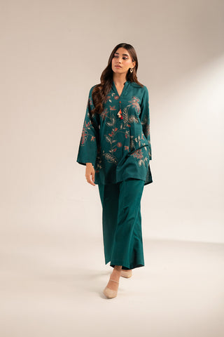 2 Piece Slub Khaddar Embroidered Suit (CS0420)