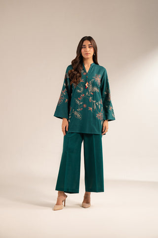 2 Piece Slub Khaddar Embroidered Suit (CS0420)