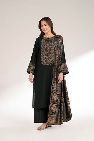 3 Piece Cotton Karandi Embroidered Suit (CS0421)