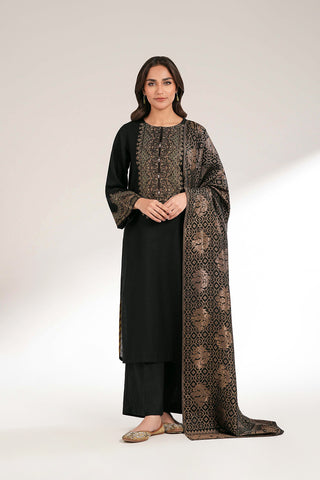 3 Piece Cotton Karandi Embroidered Suit (CS0421)