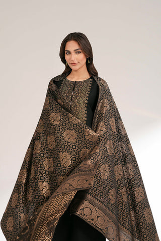 3 Piece Cotton Karandi Embroidered Suit (CS0421)