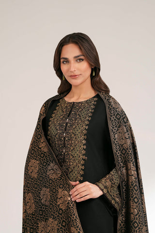 3 Piece Cotton Karandi Embroidered Suit (CS0421)